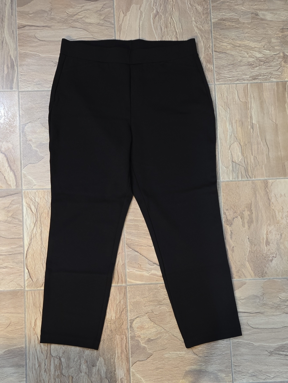 Michael Kors Black Ankle-Length Pull-On Pants